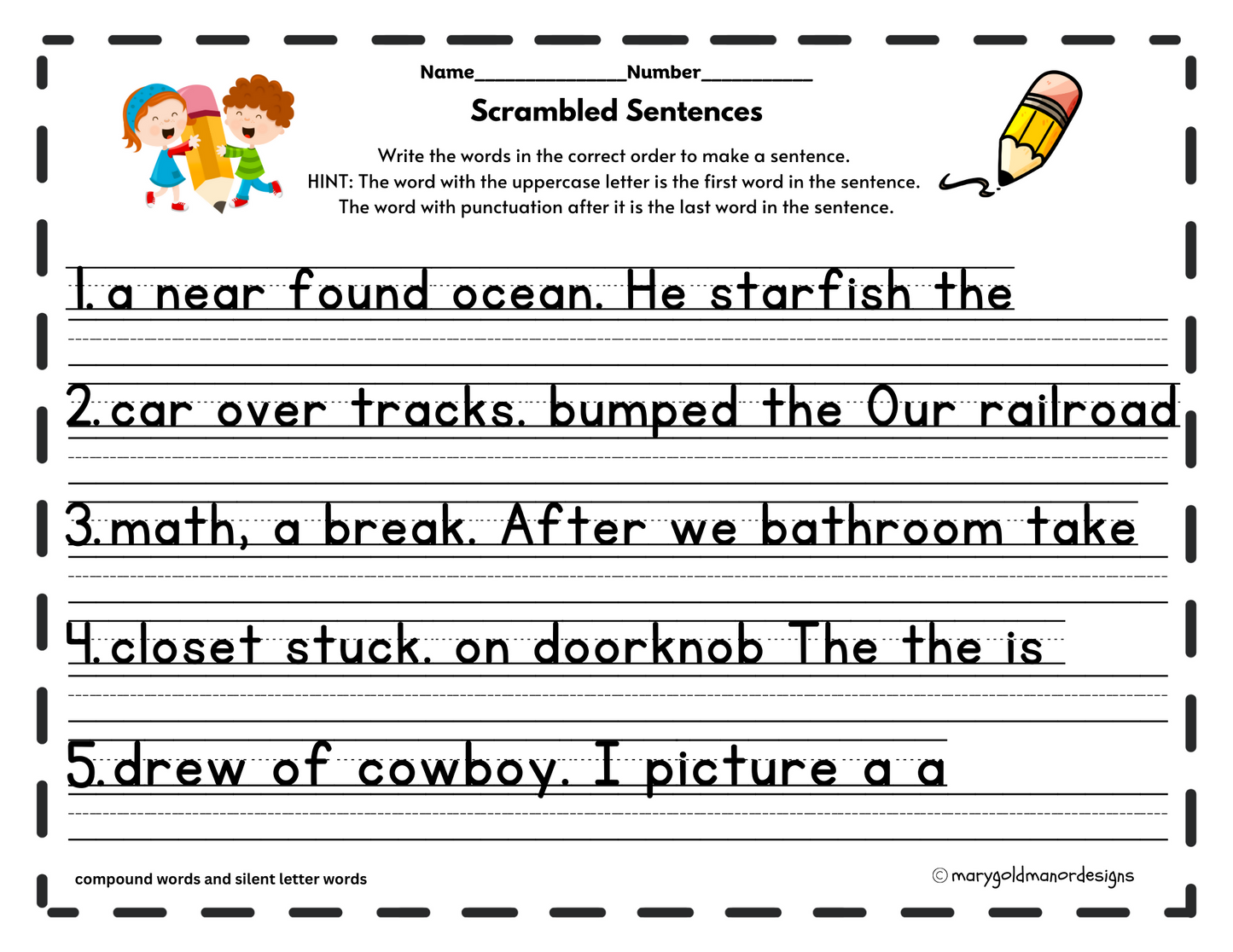 Scrambled Sentences