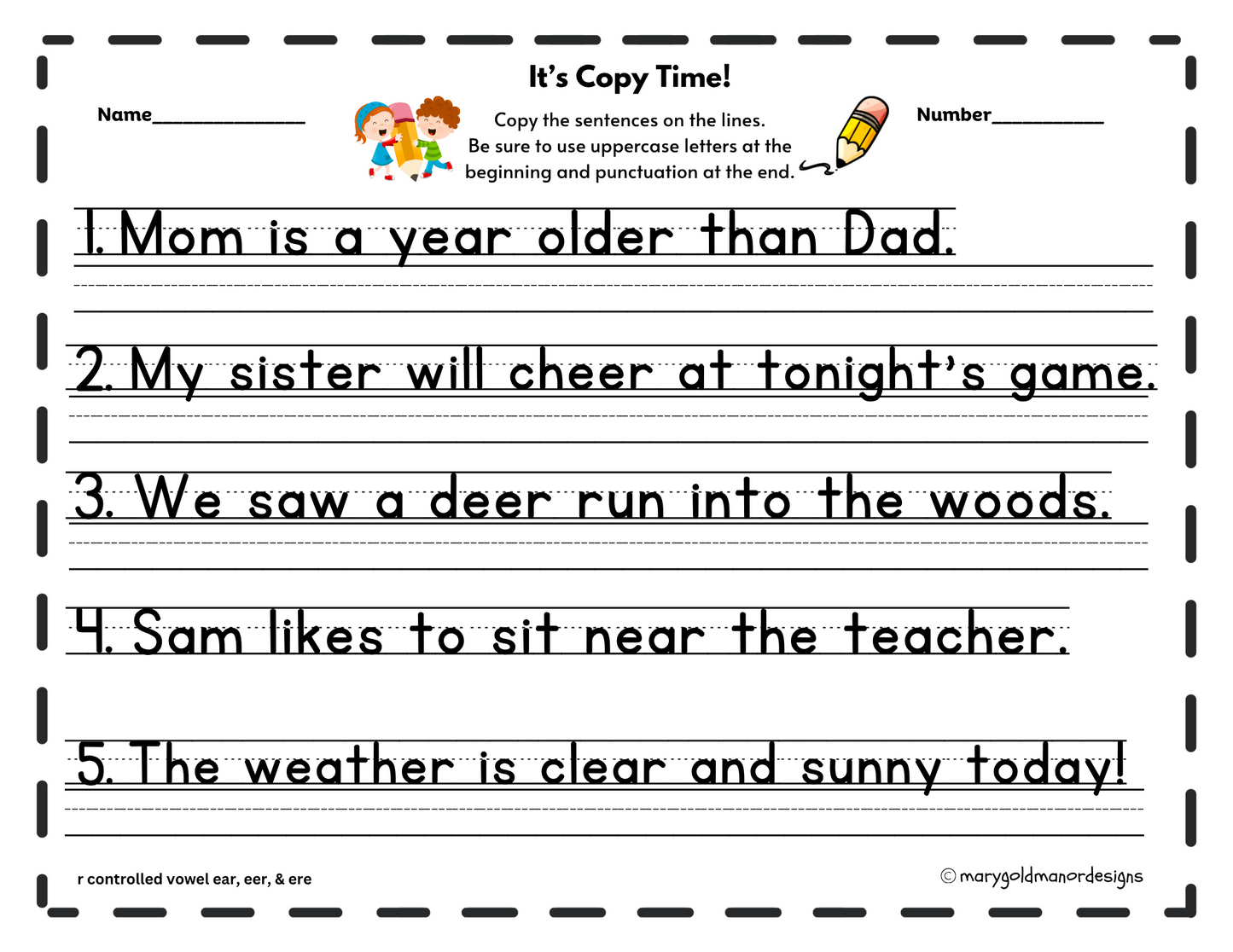 It's Copy Time