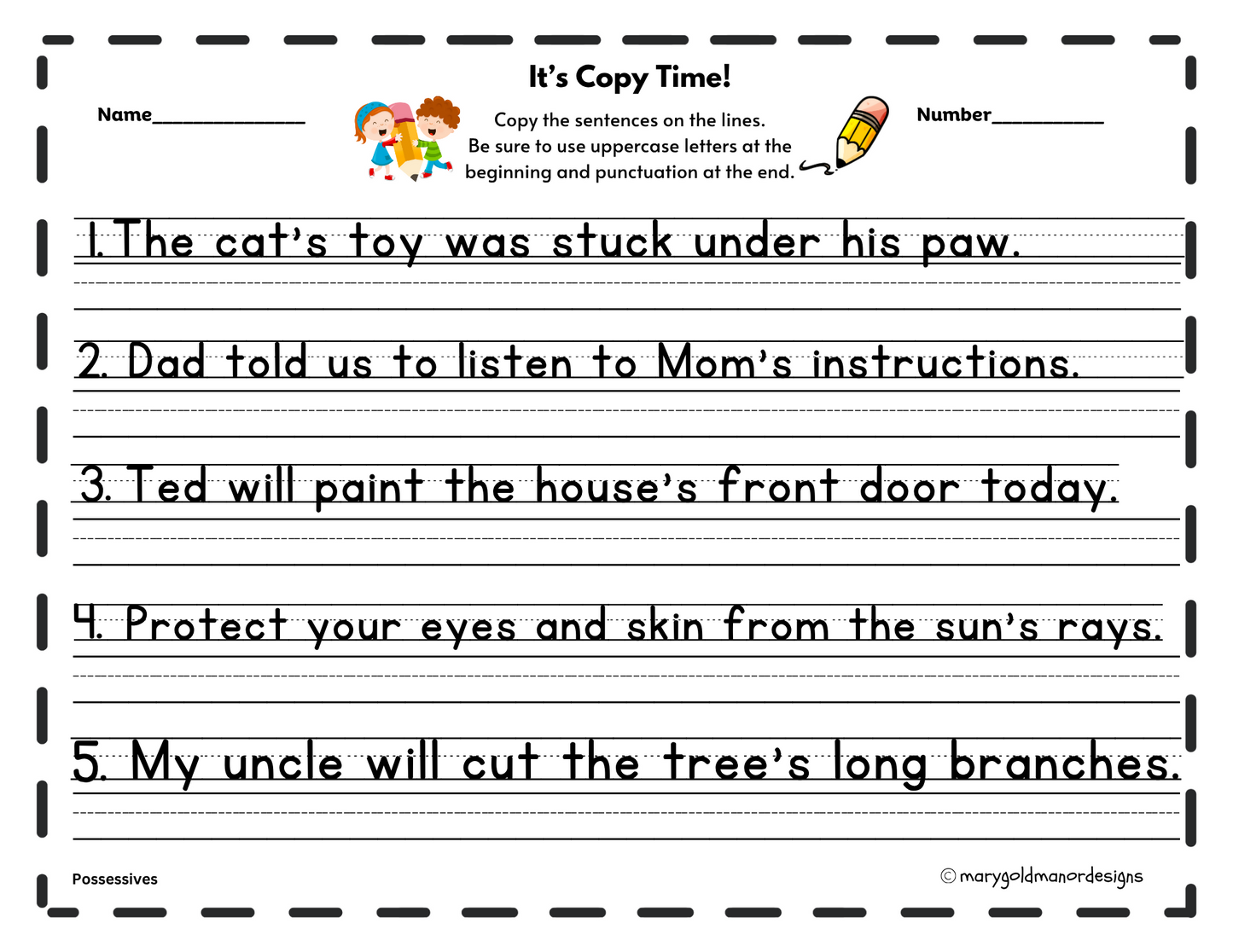 It's Copy Time