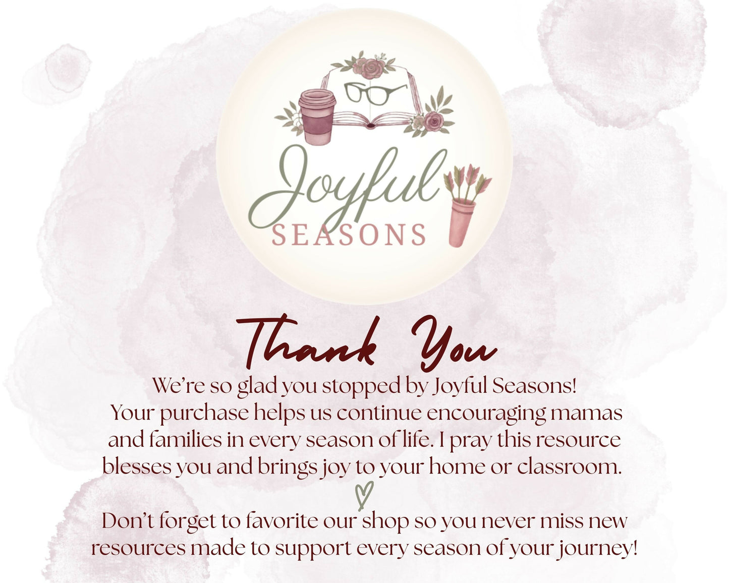 Listing Thank You
