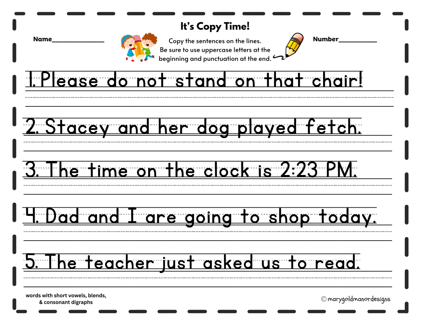It's Copy Time