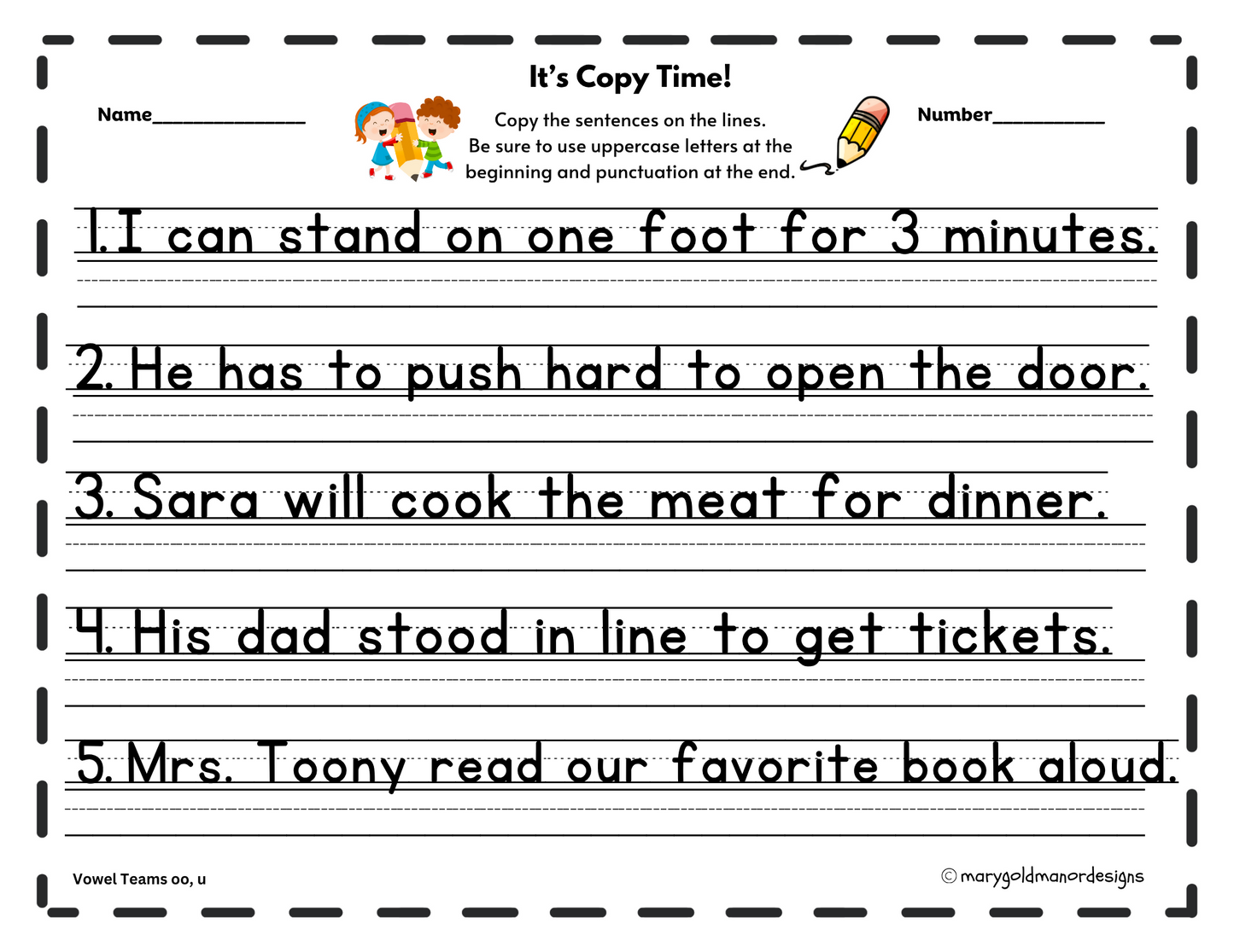 It's Copy Time