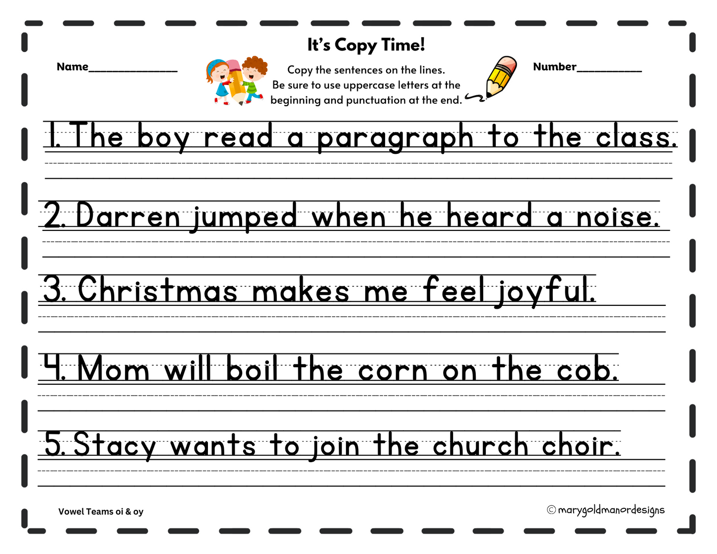 It's Copy Time