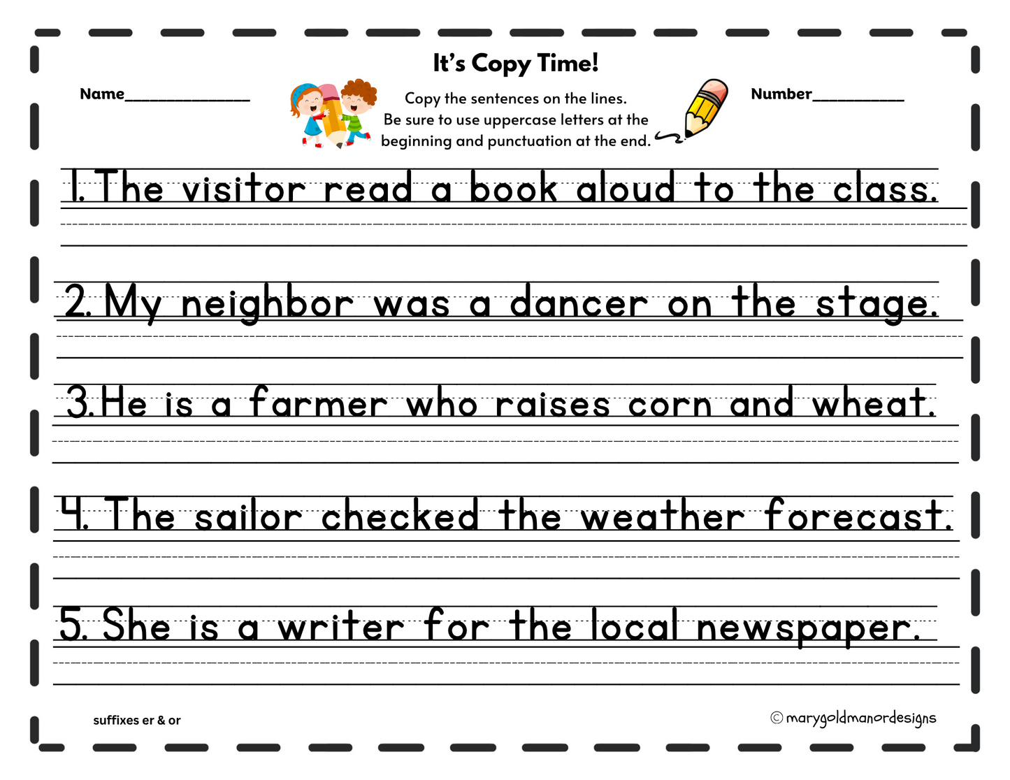 It's Copy Time