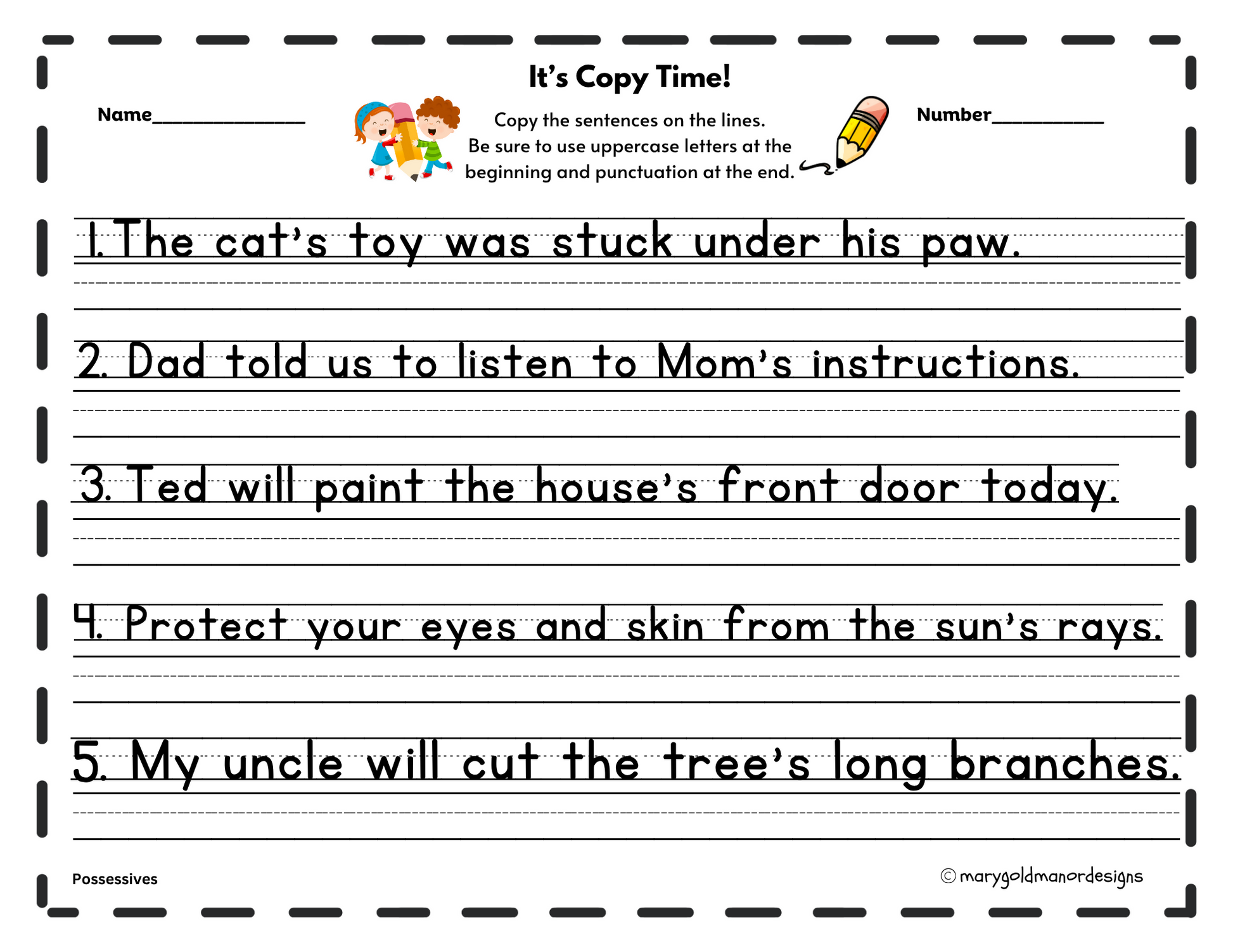 It's Copy Time